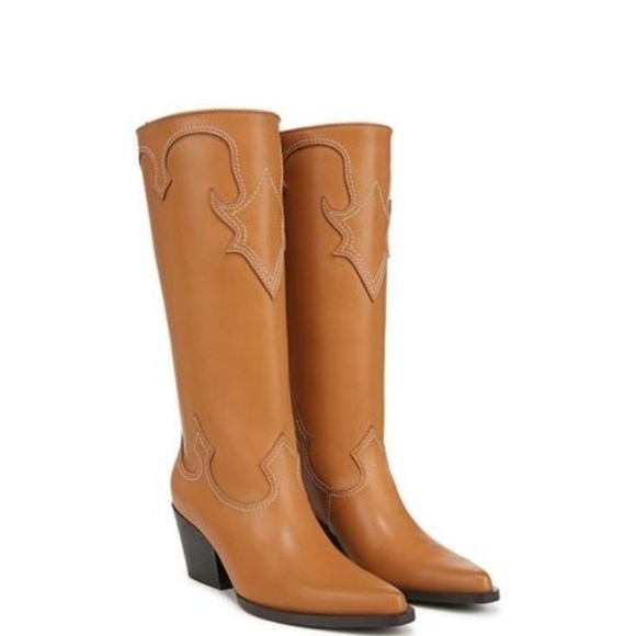 Zodiac-Brown-Tan-Dawson- Western-Style Women's Boots - Picture 1 of 9